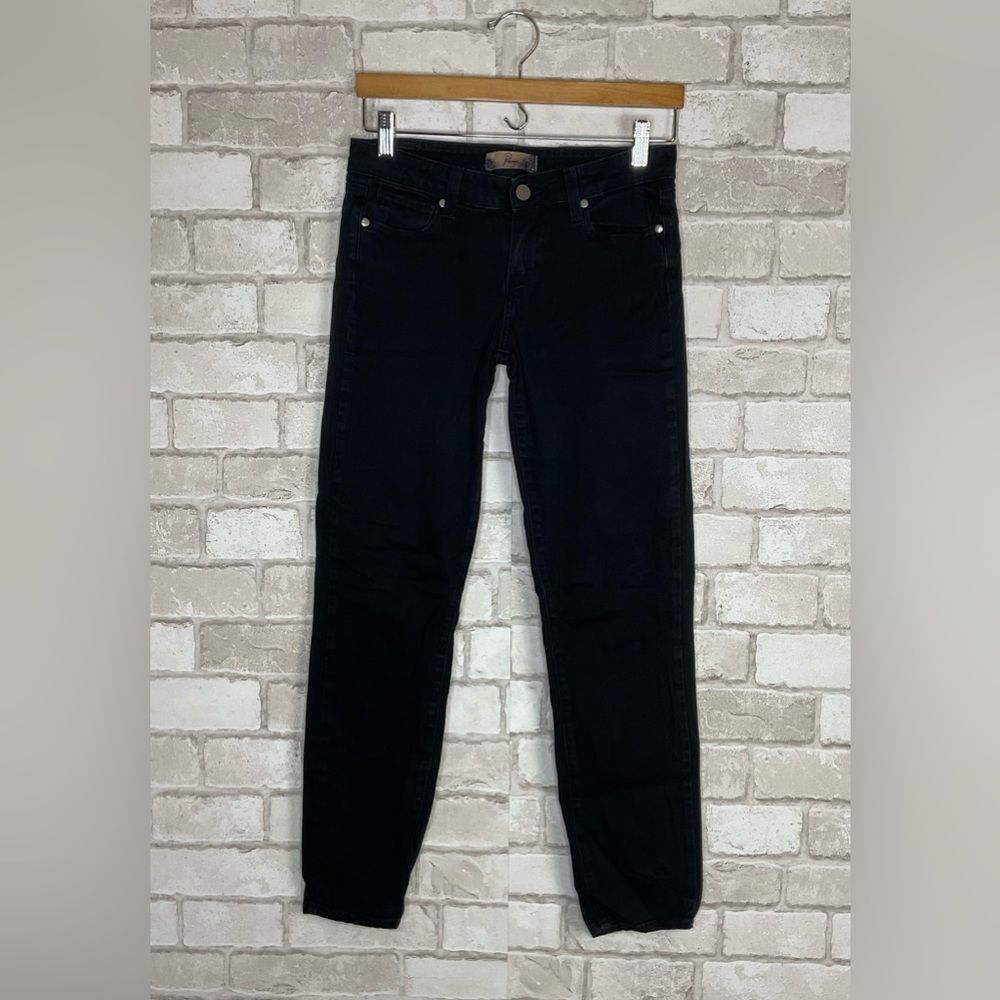 PAIGE Black Peg Skinny Jeans Size 26